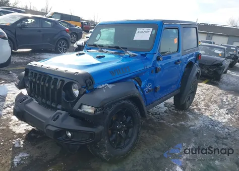 2021 Jeep Wrangler Willys Sport 4X4 z USA, uszkodzony, nr VIN 1C4GJXAN3MW763907